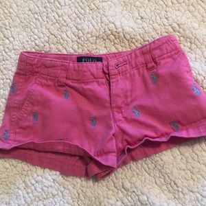 Pink Ralph Lauren shorts. Size 4/4T